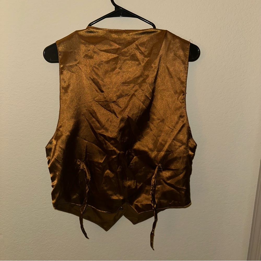 Vintage Cheyenne Autumn Tan and Cream Suede Vest - Picture 4 of 5